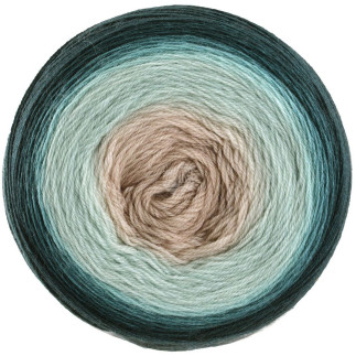Lana Grossa - Merino Lace Aquarelle - beige/pétrole/boue (006)