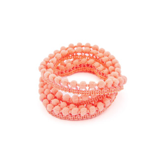 Pompom trim - 6mm salmon (f)