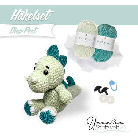 Ensemble de crochet - Dino Peet – à crocheter et à aimer