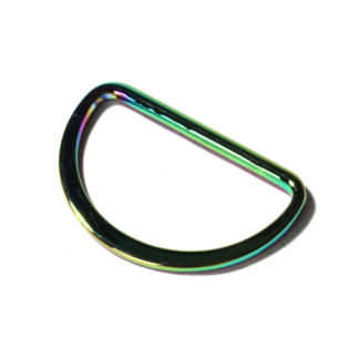 D-Ring 40mm flach rainbow
