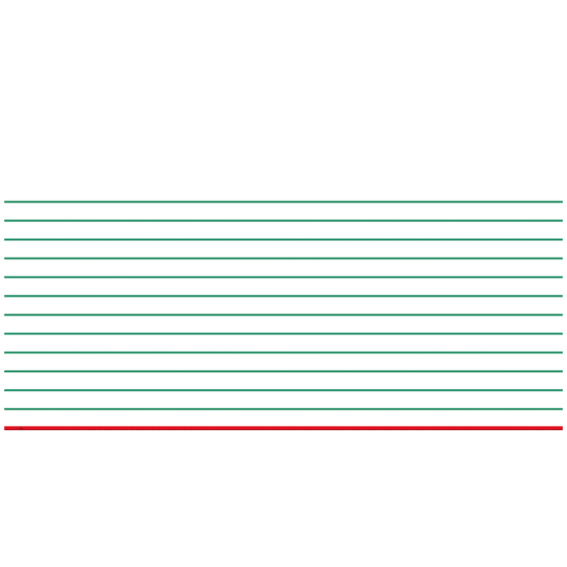 french terry - Lillesol&Pelle - Panneau Linea blanc/vert 87 cm
