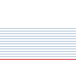 french terry - Lillesol&Pelle - Panneau Linea blanc/bleu 87 cm