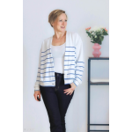 french terry - Lillesol&Pelle - Linea Panel white/blue 87cm