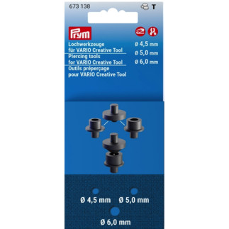 Prym hole punches for Vario Creative Tool 4.5 - 6.0 mm (673138)