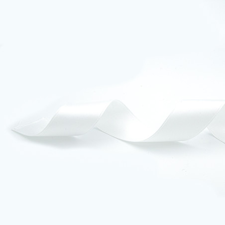 Ruban satin 25 mm blanc cassé 405