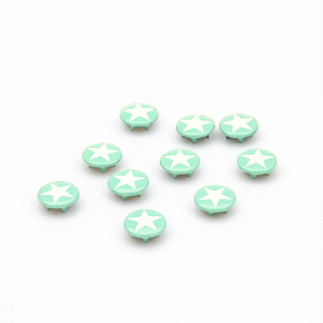 Snap fastener - Urmelis Stoffwelt - Star mint