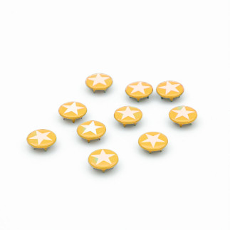 Snap fastener - Urmelis Stoffwelt - Star mustard