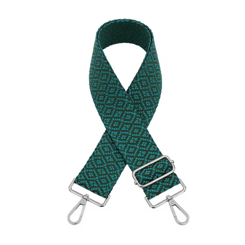 Bandoulière de sac finie - Mini diamant vert / turquoise
