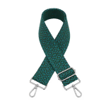 Bandoulière de sac finie - Mini diamant vert / turquoise