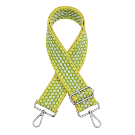 Bandoulière de sac finie - Dotlines citron vert