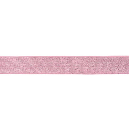 Elastic band - 25mm glitter pink