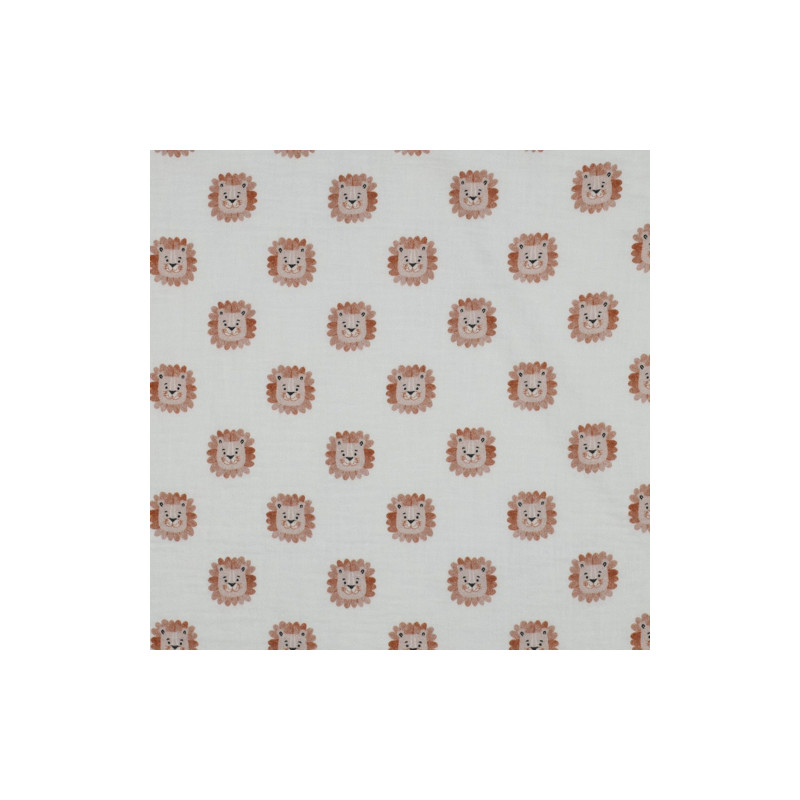 Muslin - Digital Lion white