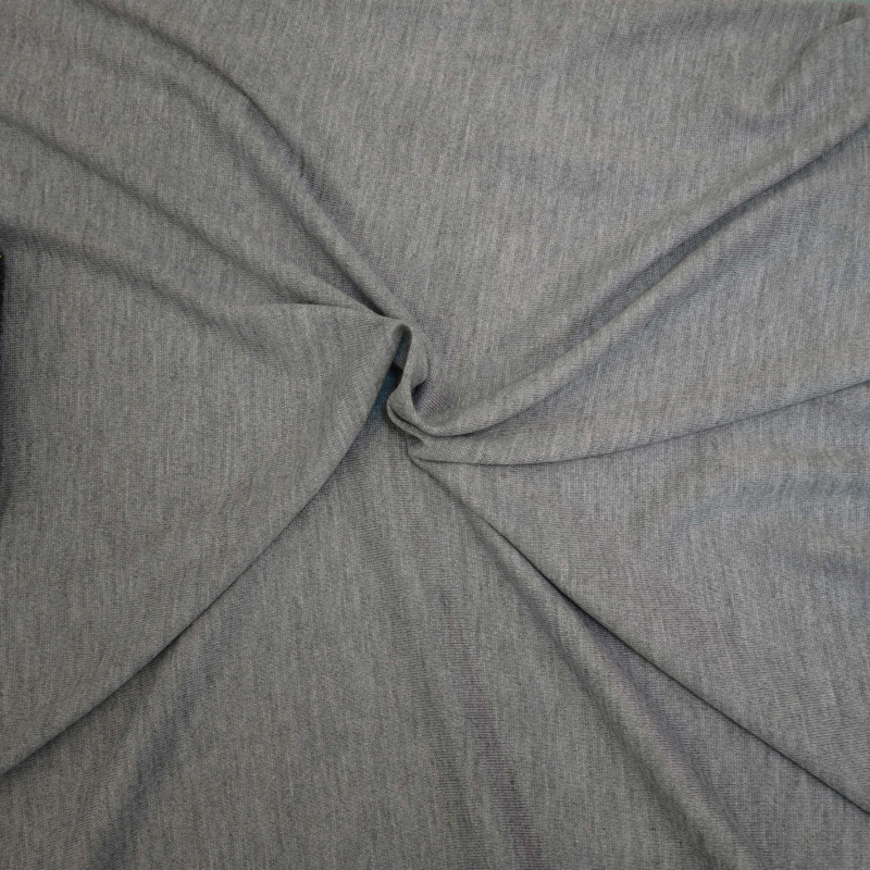 Tricot mérinos - Maglia gris clair chiné