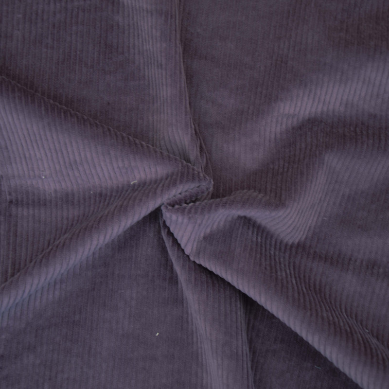 velours côtelé extensible - Hilco violet