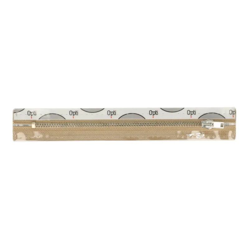 Trouser zipper 10cm nickel beige (886)