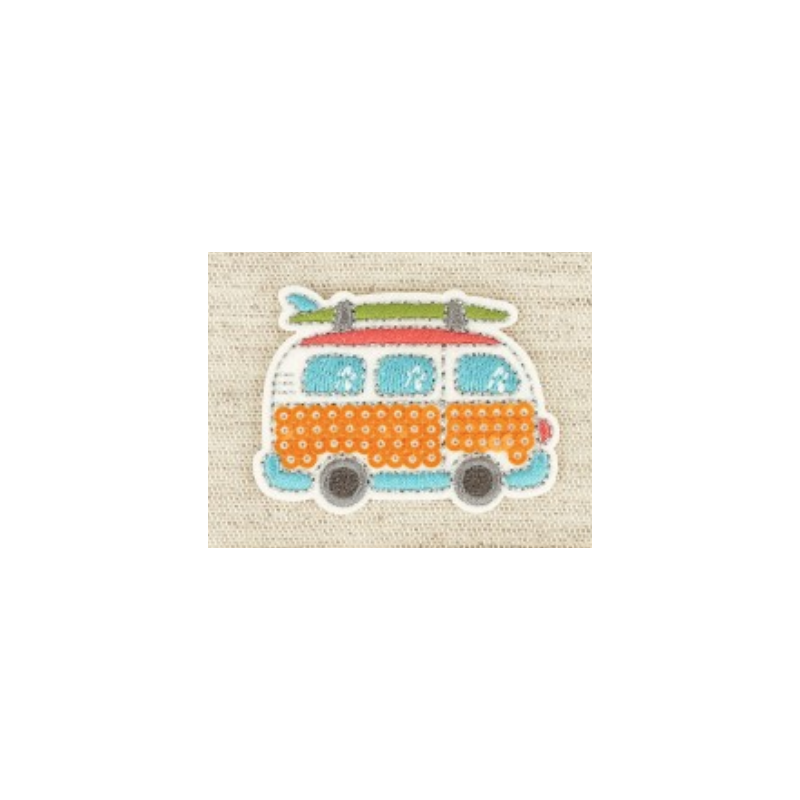 Application de paillettes - Bus de plage