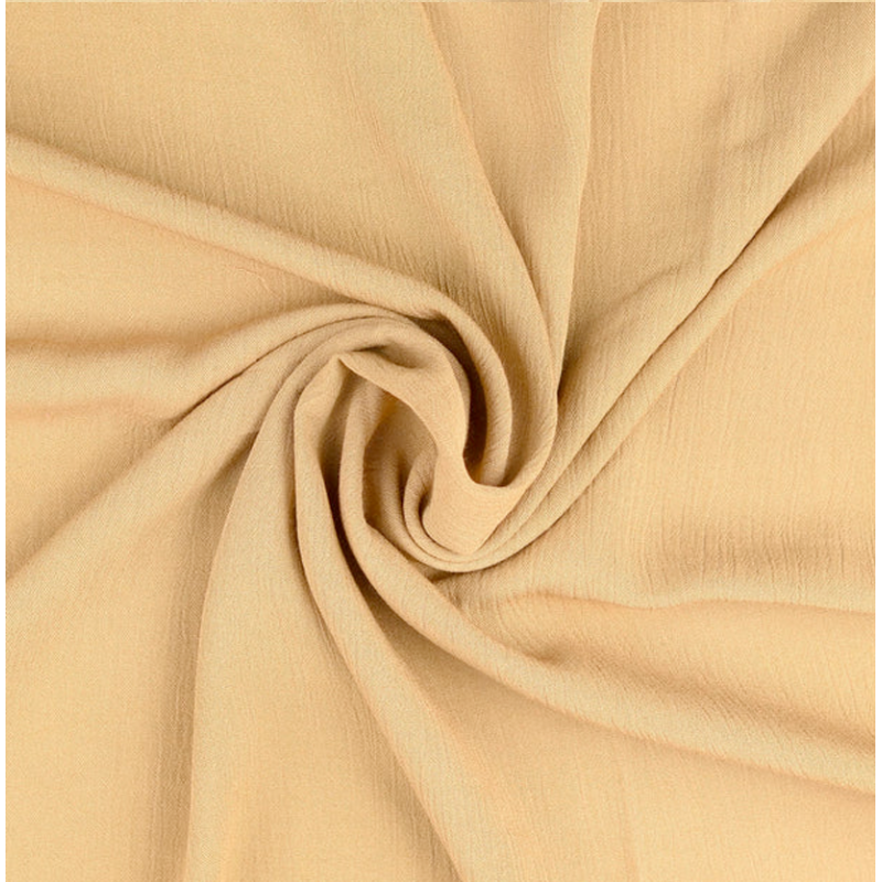viscose crepe - woven fabric plain beige