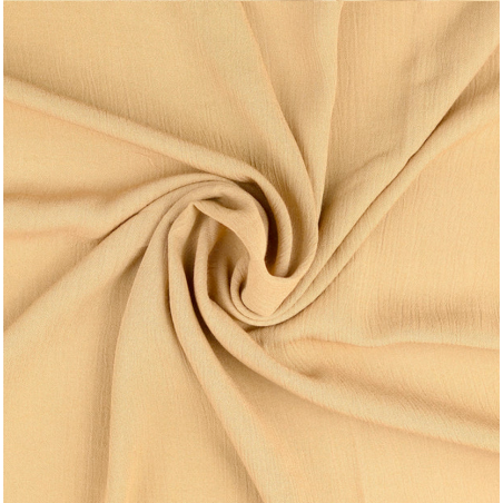 viscose crepe - woven fabric plain beige