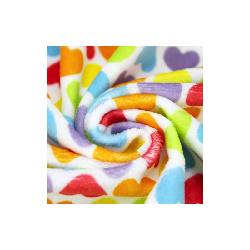 Nicki - Kullaloo Shorty Herz rainbow - 100 x 75cm Stück
