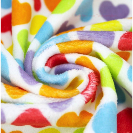 Nicki - Kullaloo Shorty Heart arc-en-ciel - pièce de 100 x 75 cm