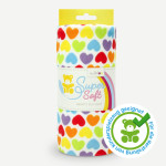 Nicki - Kullaloo Shorty Herz rainbow - 100 x 75cm Stück
