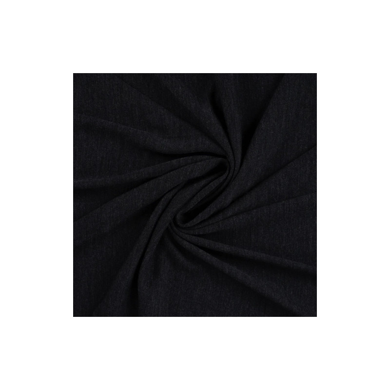 Merino wool jersey - anthracite mottled