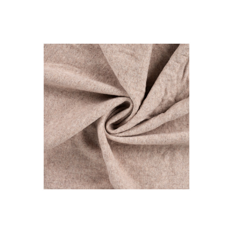 Merino Wollfleece - ecru melange Merino Wollfleece - ecru melange