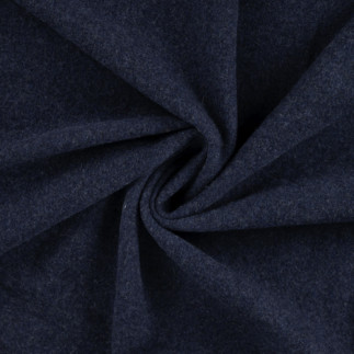 Merino wool fleece - navy melange