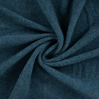 Merino wool fleece - petrol melange