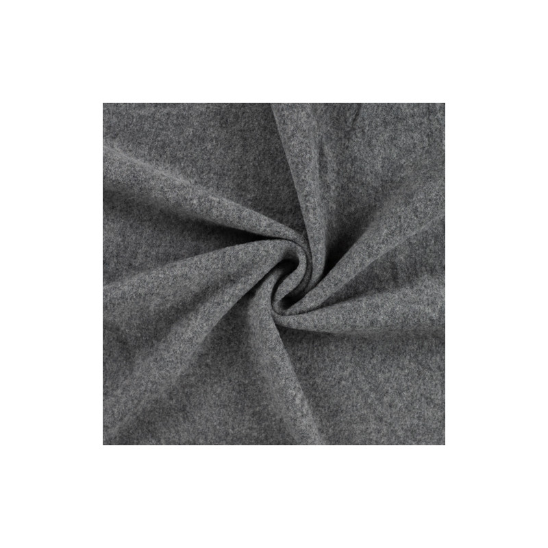 polaire en laine mérinos - mélange gris moyen