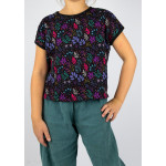 viscose - Wildflowers, black by emjo