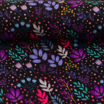 viscose - Wildflowers, black by emjo