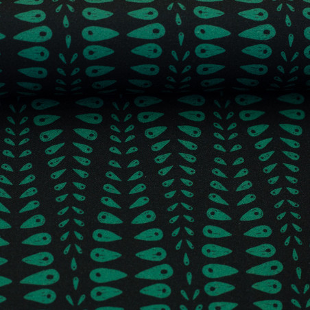 viscose - Trigo, green / black by Bienvenido Colorido