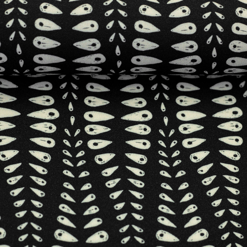 viscose - Trigo, ecru / black by Bienvenido Colorido