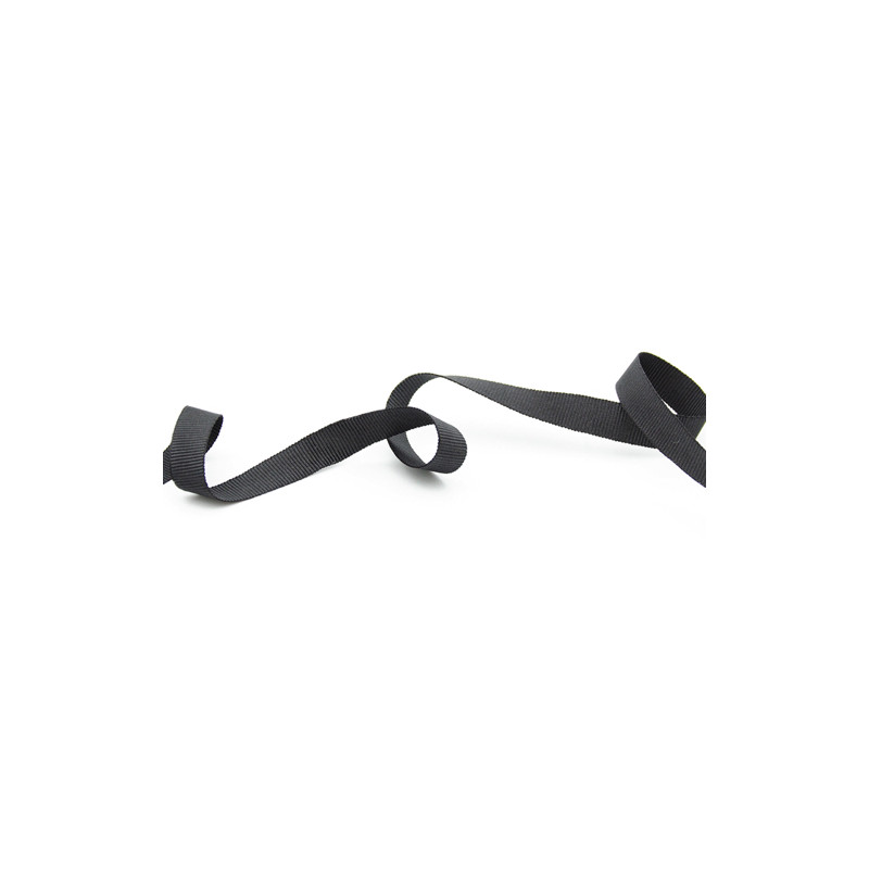Ruban gros-grain - 25 mm, anthracite 720