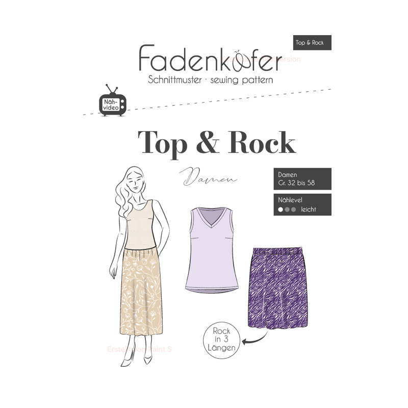 Fadenkäfer - Haut et jupe pour femme