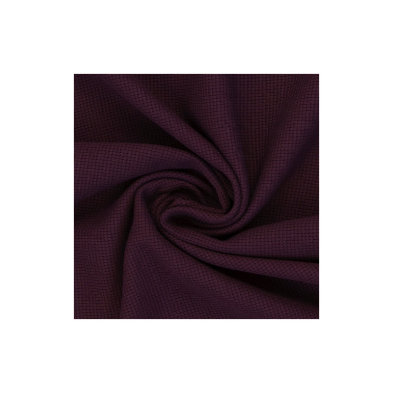 Waffle jersey Clarissa burgundy (938)