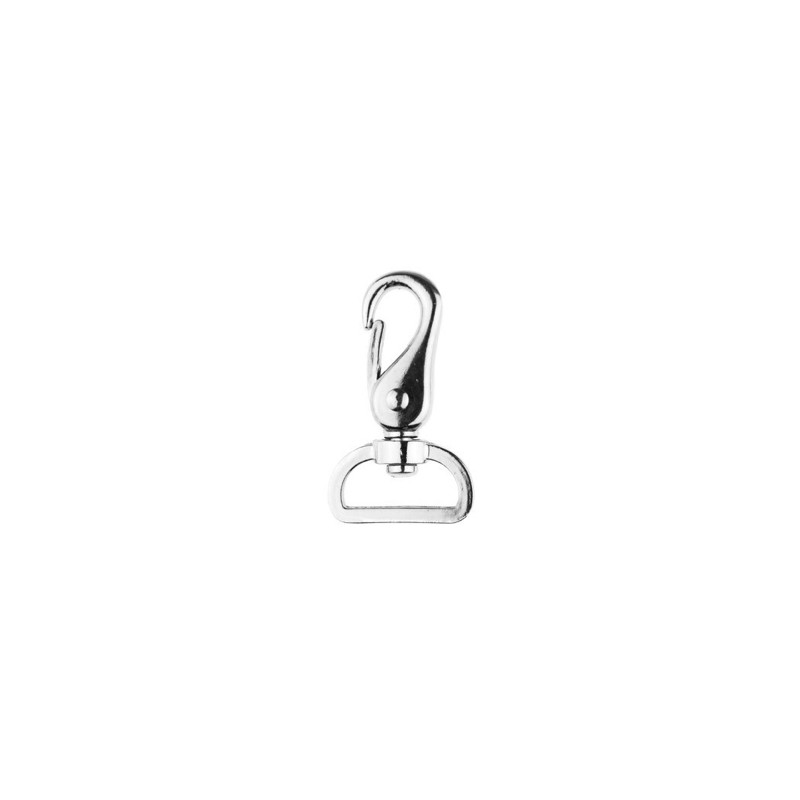 Mousqueton 25 mm argent (tc) Mousqueton 25 mm argent (tc)