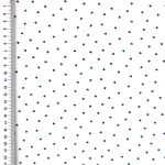 jersey - Mini Hearts bleu fumée sur blanc