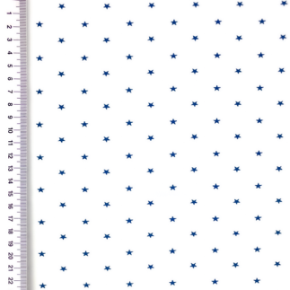 Jersey - Mini Stars denim on white