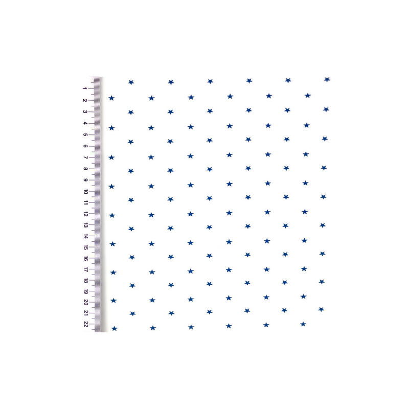 Jersey - Mini Stars denim on white