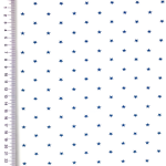 Jersey - Mini Stars denim on white