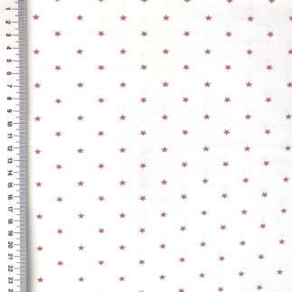 Jersey - Mini Stars old pink on white