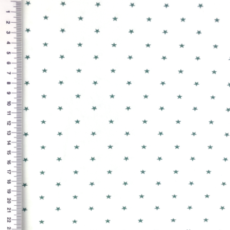 Jersey - Mini Stars smoke mint on white