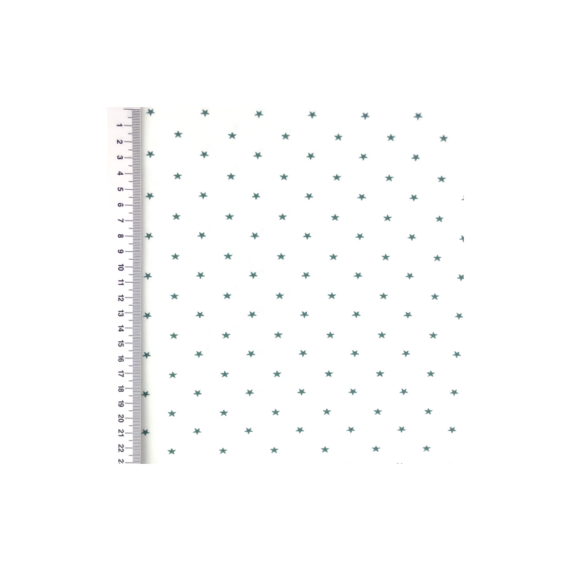 Jersey - Mini Stars rauchmint auf weiss