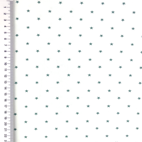 Jersey - Mini Stars smoke mint on white
