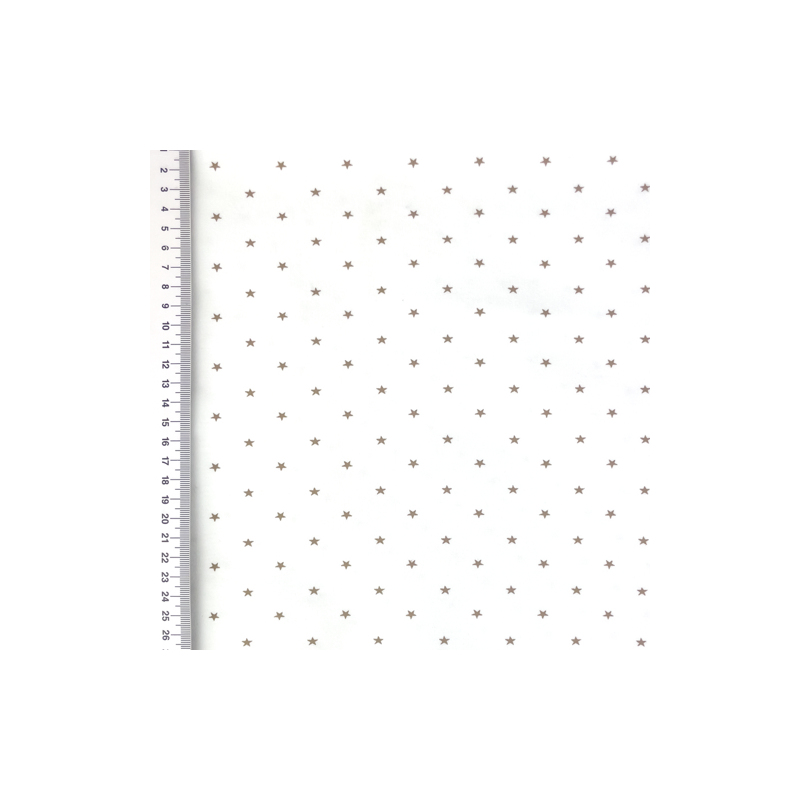 jersey - Mini Stars sable sur blanc