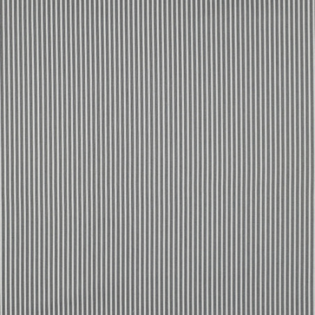 Cotton poplin - Stripe grey/white (v)