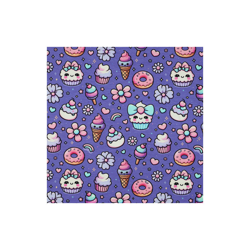 jersey - Bonbons Lila