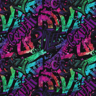 jersey - Graffiti violet
